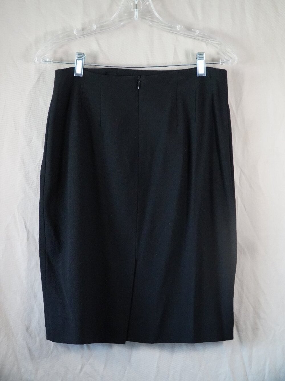 Valerie Stevens black wool mini skirt